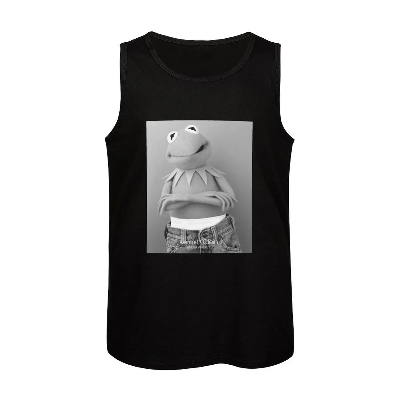 Vintage 90s Kermit Clein Under Where Tank Top gym Men's t-shirts Men's summer clothes Vest male bodybuilding for men