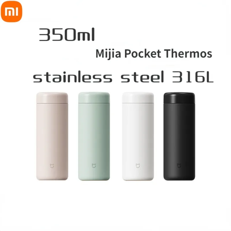 

Xiaomi 350ml Stainless Steel Thermos Pocket Cup Mini Portable Vacuum Flasks Fashion Thermal Coffee Cup Insulation Water Bottle