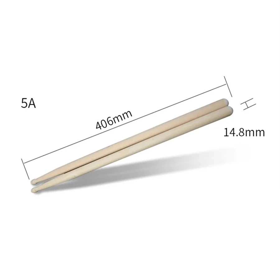 マプルウッド軽量スティック、ソリッドドラムスティック、パーセンタイルアクセサリー、新しい、5a、7a、1ペア