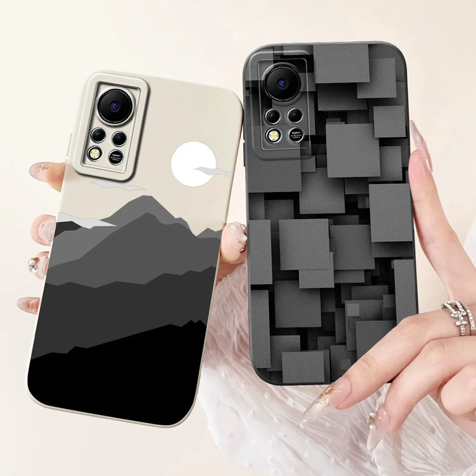 Luxury Fashion Back Cover For Infinix Hot 11S NFC  Hot 11 G37 Coque For Infinix X689F Hot 10S NFC Phone Case Rabbit Cat Bumper