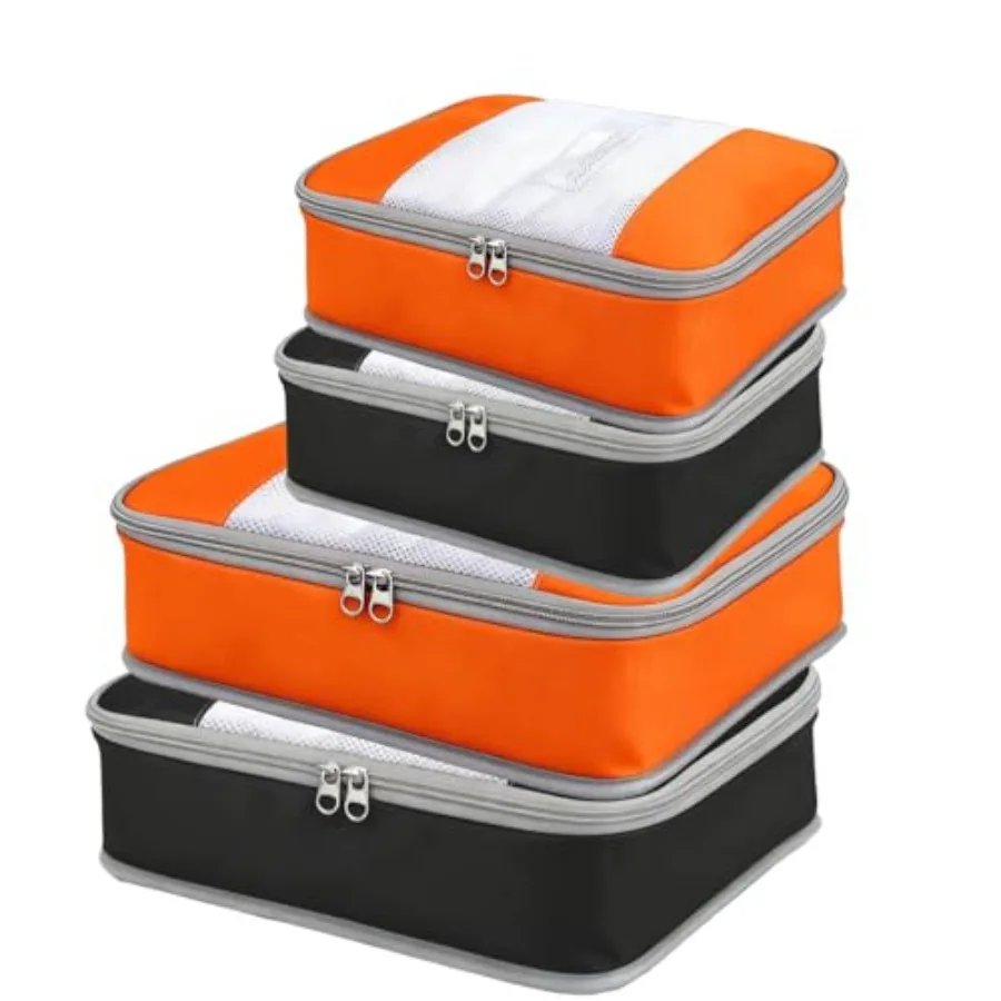 

Набор органайзеров для чемоданов (24 шт.) - многоцветные сумки для хранения для мужчин и женщин, 1/2X2PACK+1/4X2PACK, легкие