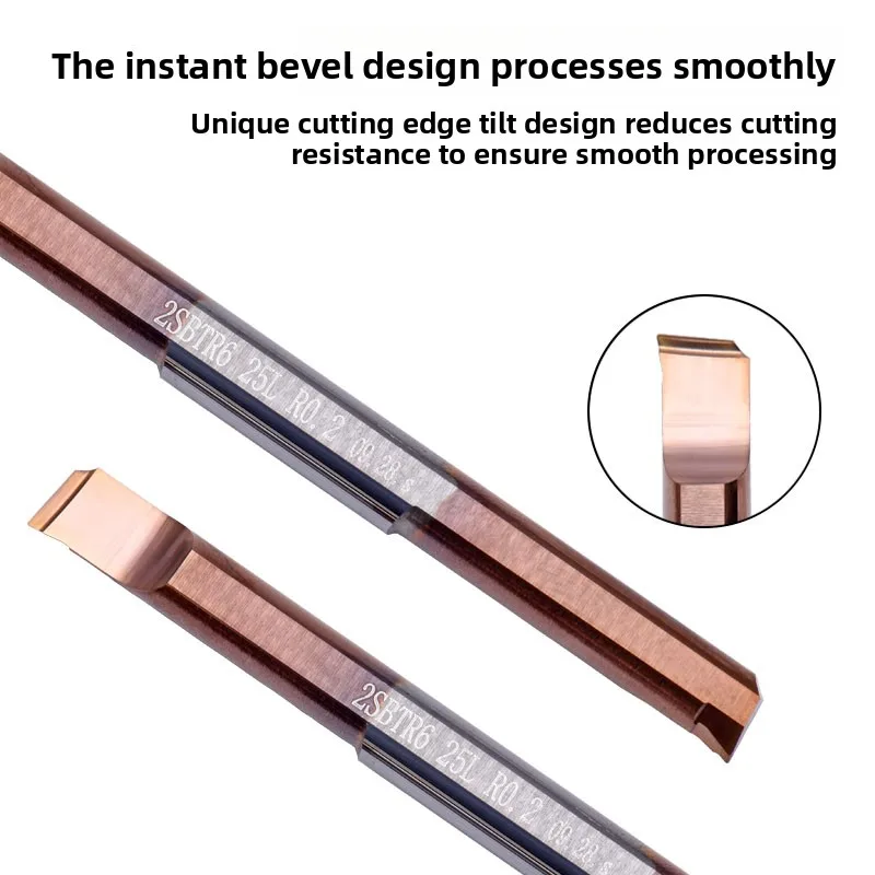 MTRS CB06RS شريط تخريم صغير مزدوج الأطراف - أداة تحول داخلية صغيرة من كربيد التنجستن الصلب مع تصميم مضاد للاهتزاز #2