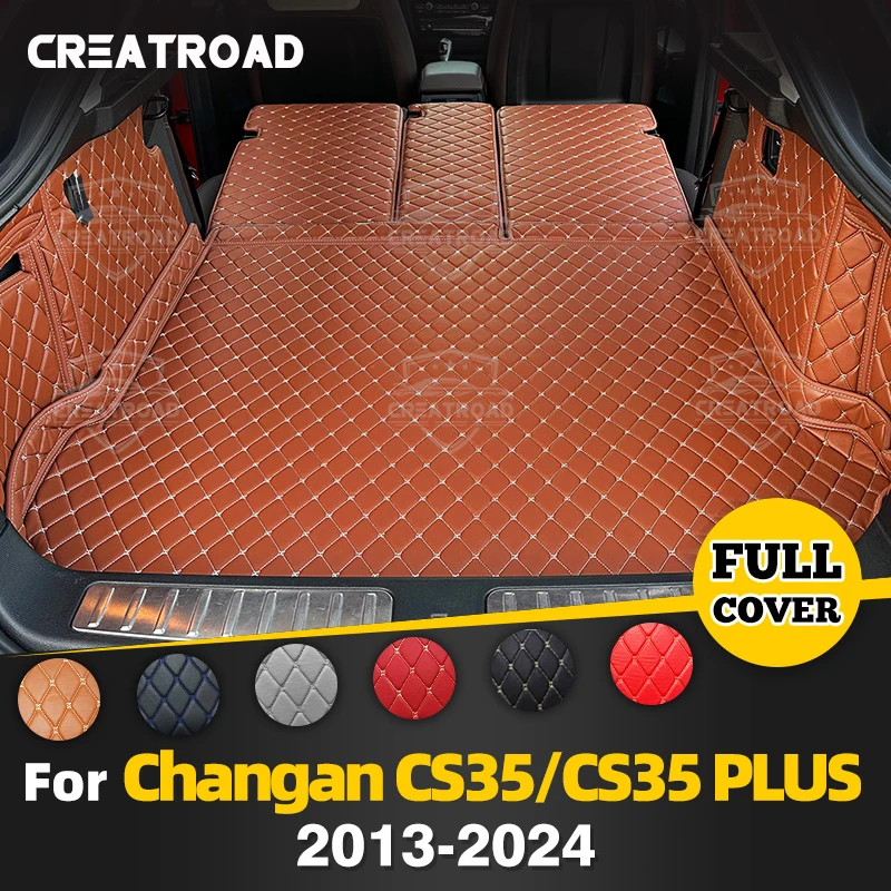 

For Changan CS35 2013-2018 CS35 PLUS 2018-2024 Auto Full Coverage Trunk Mat Car Protective Pad Cargo Liner Interior Accessories
