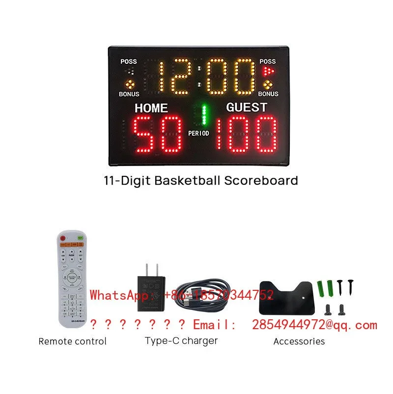 Hot-selling Electronic Basketball Scoreboard Ball LED Portable Spot Quick Delivery
