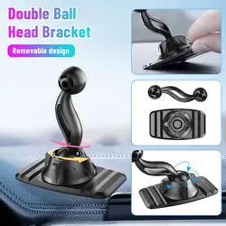 Universal 17mm Double Headed Ball Bracket Base Instrument Panel  Mobile Phone Support Stand Car Phone Bracket Car Accessories