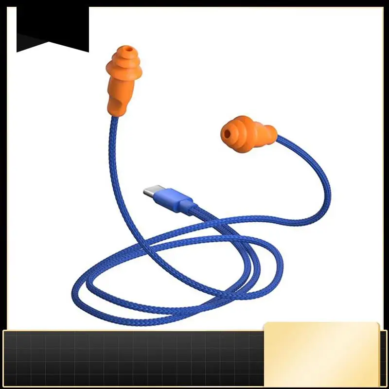 

1 м наушники Type-C с шумоизоляцией, защита труда, работа ленивого мобильного телефона, прослушивание музыки, тяжелый бас-N33R