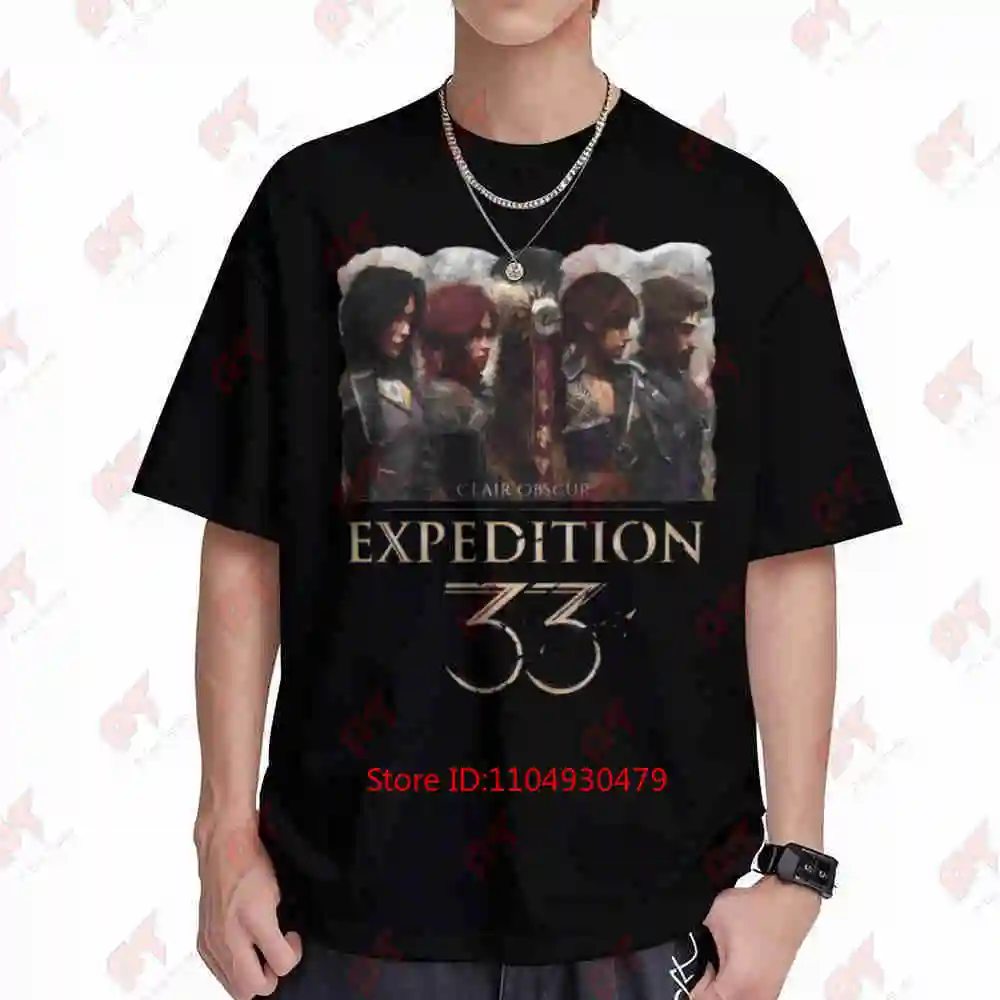 Clair Obscur Expedition 33 Golden Short Sleeve Tee 100% Cotton T-Shirt