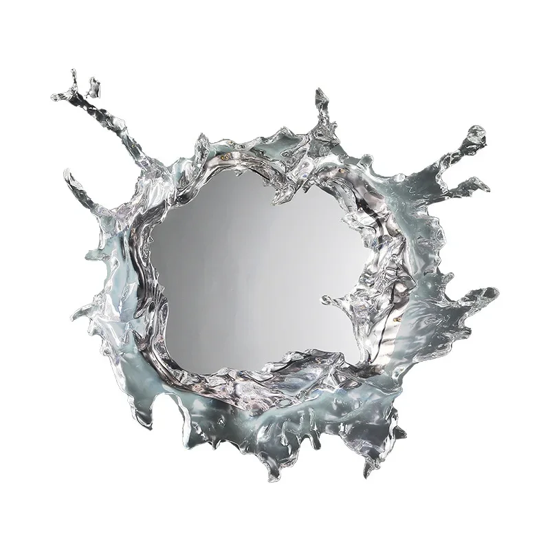 

Resin, art splash mirror, living room background wall, dressing table chandelier