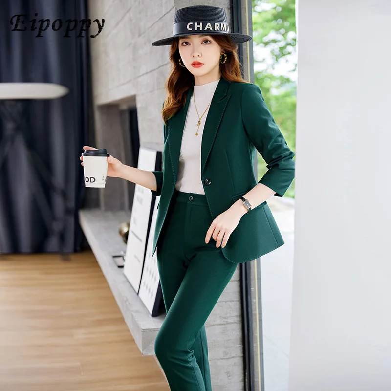 Business Suit Women's Autumn New Temperament Goddess Style White Collar Office Wear Manager Commuting Work Clothes