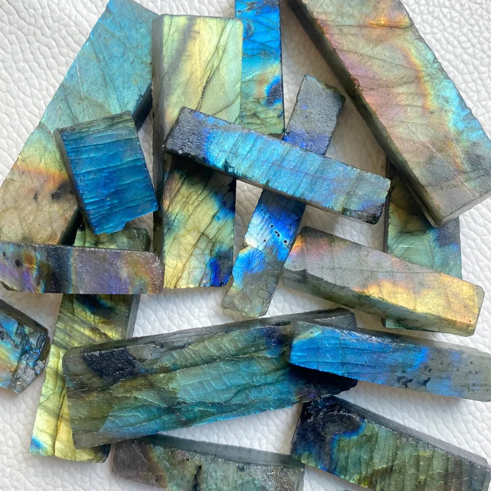 Natural Multi Flashy Labradorite Raw Sticks Unpolished Labradorite Wands for Jewelry Making Pendant