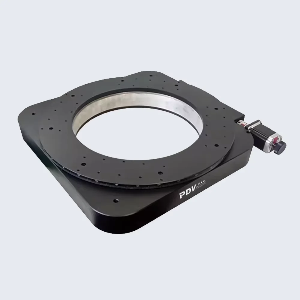 Transmission ratio: 256:1 Large table electric rotary table (worm gear) 360 degrees
