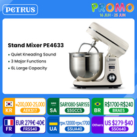 Petrus Stand Mixer Multifunctional Food Processor Heavy Duty Intelligent Kitchen Blender 800W 6L PE4633