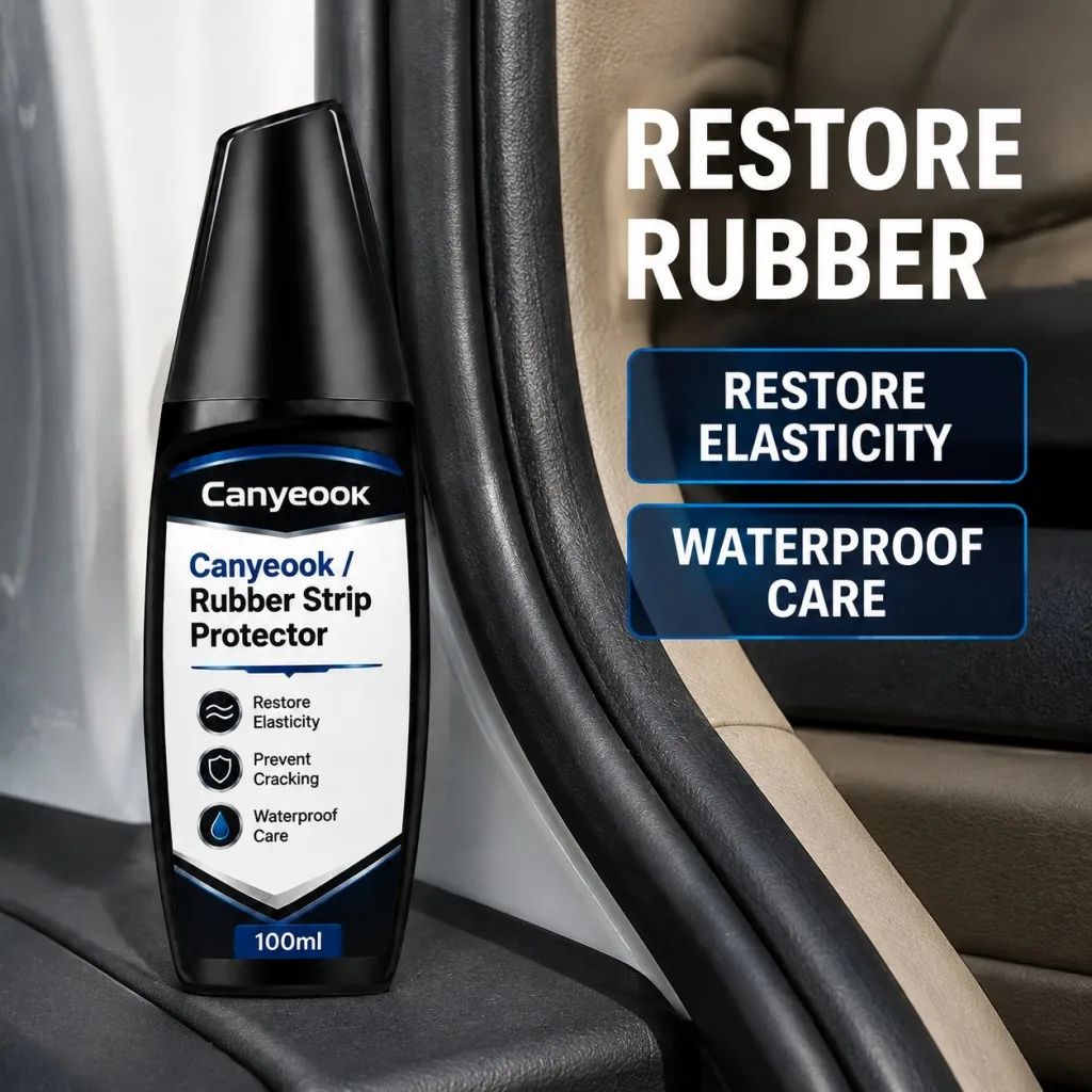 CANYEOOK Rubber Sealant Care 100ml Prevent Cracking Whitening Restore Softness Anti UV for Car Door Window Trunk Weatherstrip