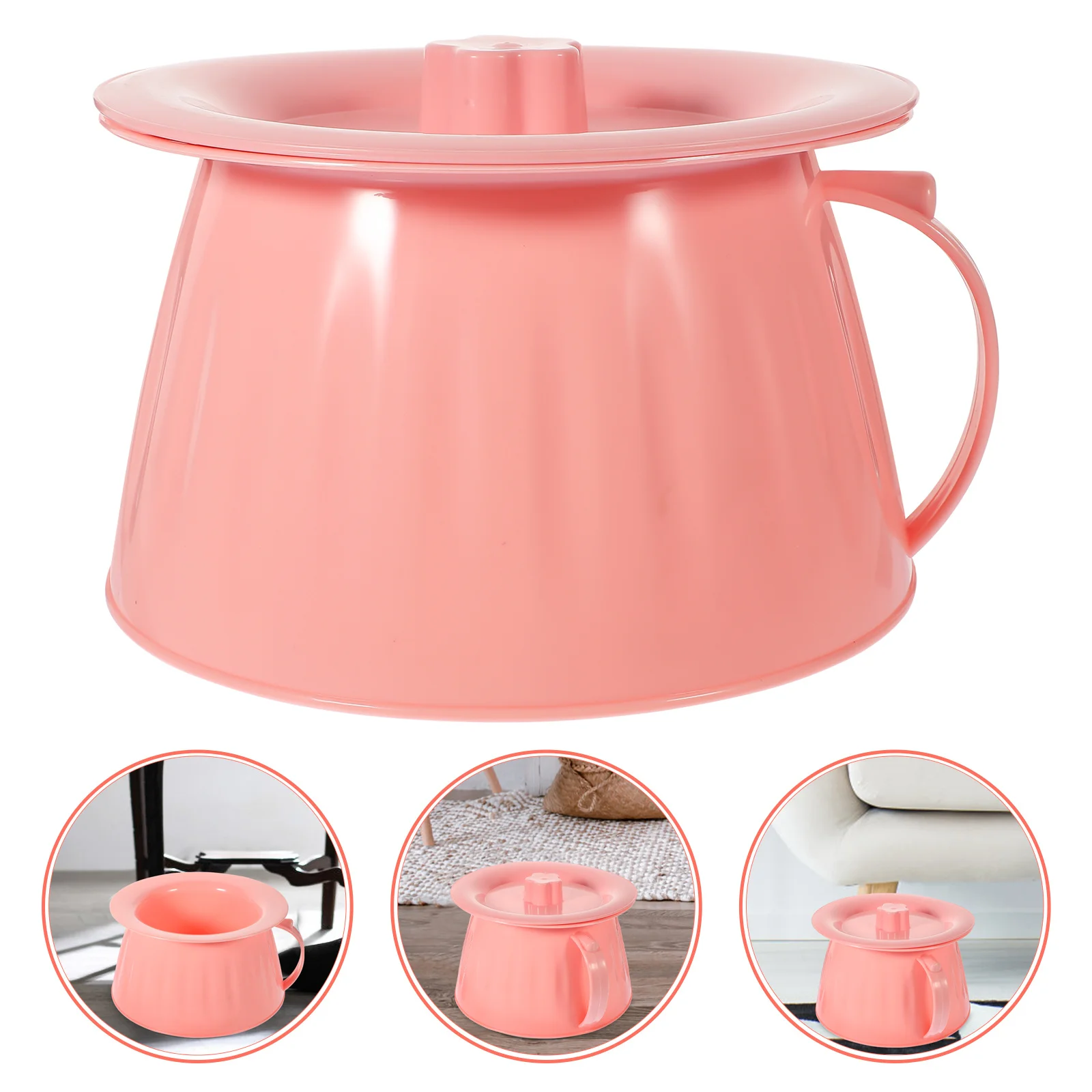 

Portable Chamber Pot Lightweight Durable Pp Urine Bucket For Elderly Pregnant Bedside Toilet Home Camping Travel Plastic