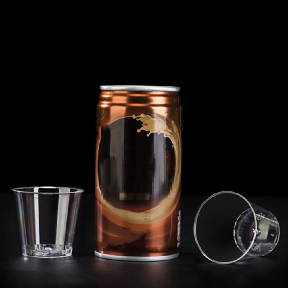 

50 Pcs Transparent Hard Plastic Tasting Cup Disposable Thicken Tumblers Drinking