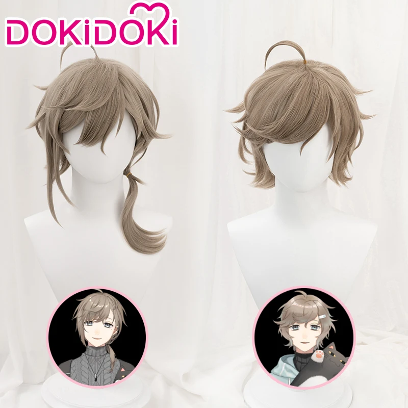 DokiDoki NIJISANJI تأثيري Kanae شعر مستعار NIJISANJI تأثيري Kanae شعر مستعار قصير NIJISANJI شعر مستعار تأثيري عيد الميلاد