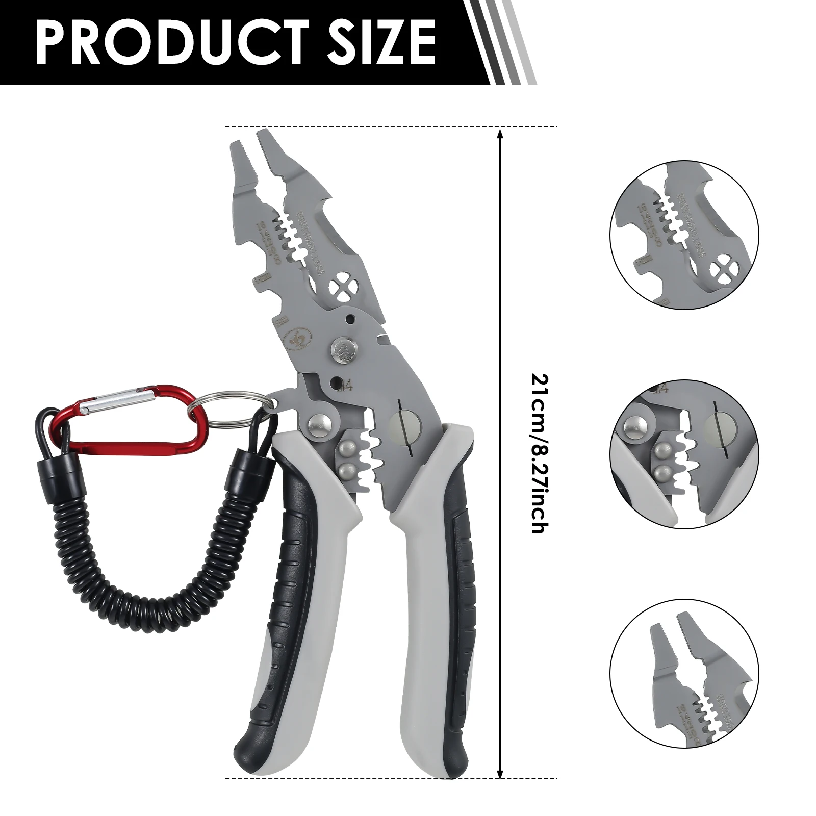 Wire Stripper Plier Precise Cable Stripping Cutter with Elbow Metal Electrical Wire Stripping Hand Tool Sturdy Wire Cutting Crim