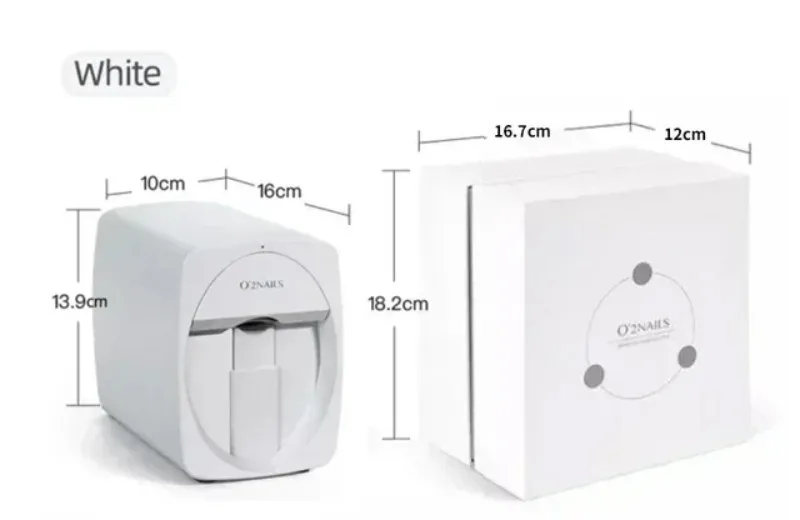 High-resolution nail polisher 2400 DPI portable and mobile model, supports WiFi/DIY, for home use, nail salons, beginners