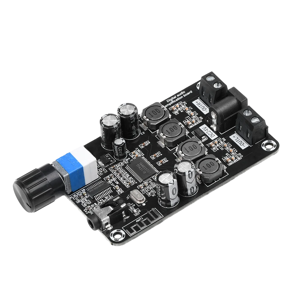 XH-A415 DC12-24V High-Power Adjustable Audio Amplifier Board TPA3118D2 Supports Bt 5.0 High-Definition 50W+50W