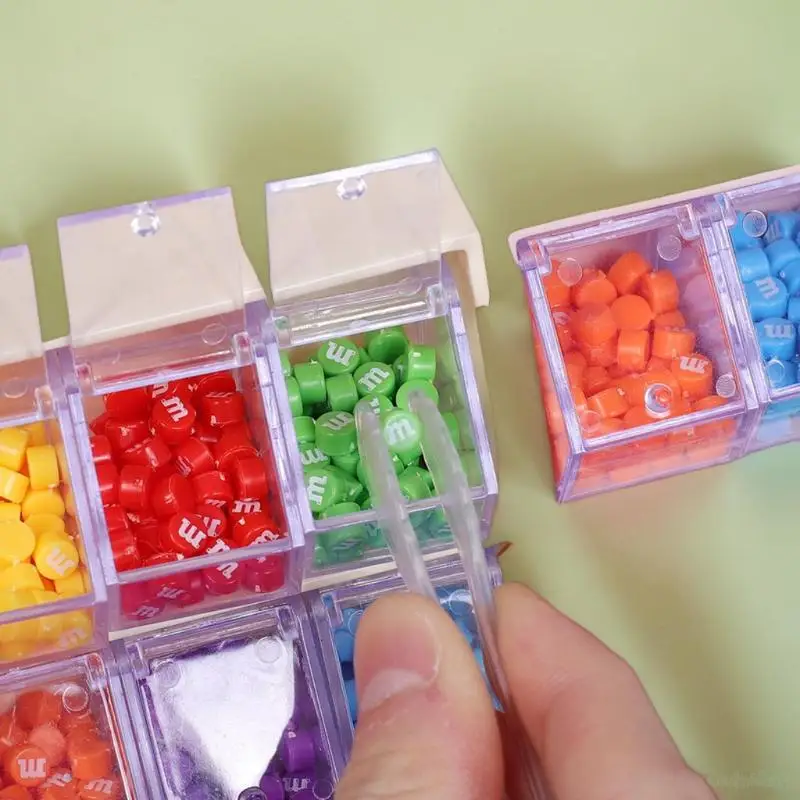

1 Set Mini Supermarket Scene Ornament 1/12 Simulation Candy Display Rack Drawer Cabinet Model Dollhouse Furniture Decoration
