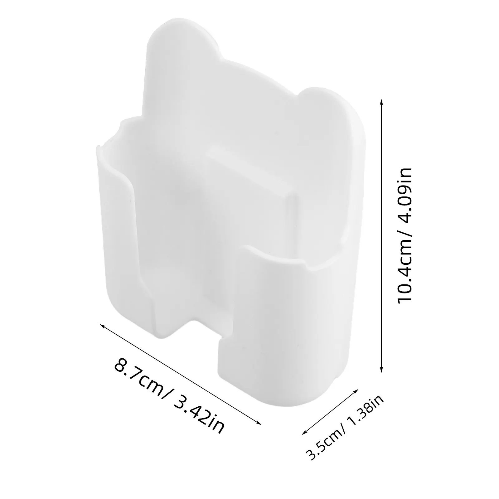 4Pcs Storage Box Wall Mounted Remote Holder Self-Adhesive Organizer for Air Conditioner TV Remotes Living Room Bedroom