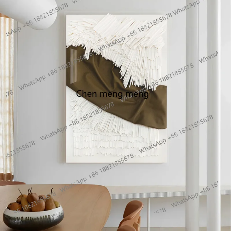 Moderne eenvoud, creatieve driedimensionale, decoratieve schilderkunst, bankachtergrond, muuringang, hangende schilderijen