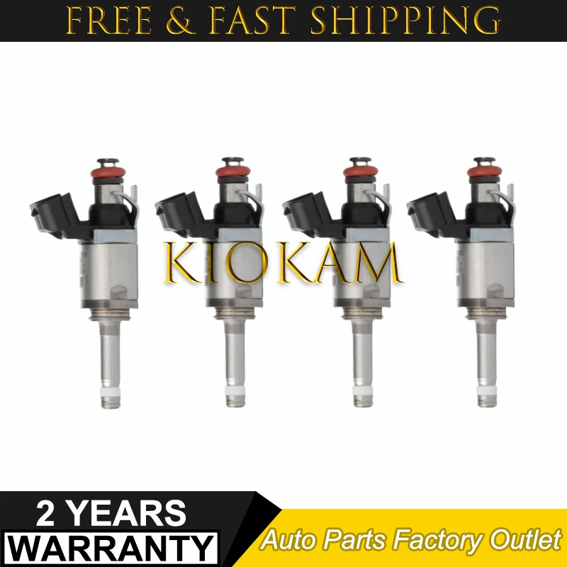 4 Pcs New Fuel Injection Injector PY01-13-250 PY0113250 For 2014-2018 Mazda 3 6 CX-4 CX-5 CX-9 2.5L Auto Parts