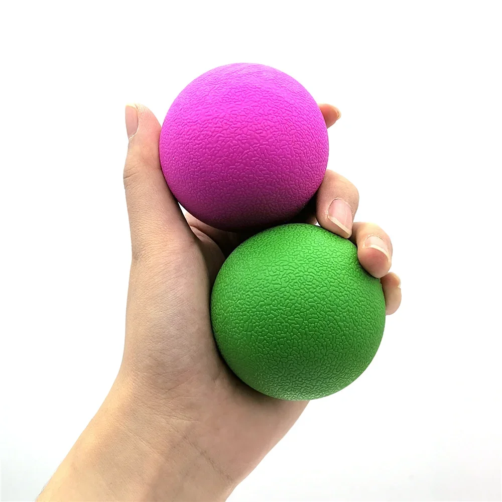 TPE Fascia Ball Lacrosse Muscle Relaxation Exercise Sports Fitness Yoga Peanut Massage Ball Trigger Point Stress Pain Relief