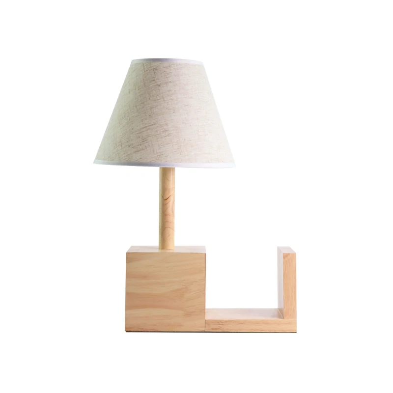 Solid wood desk lamp bedroom bedside lamp modern creative warm romantic desk lamp