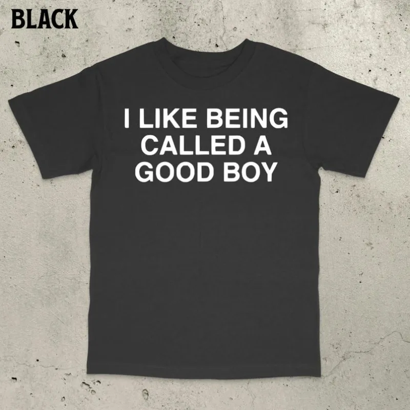 Good Boy Funny Meme Cotton T-Shirt, Stupid Dumb Brain Rot Embarrassing Funny Saying Bold Statement Casual Fashion Soft Tees