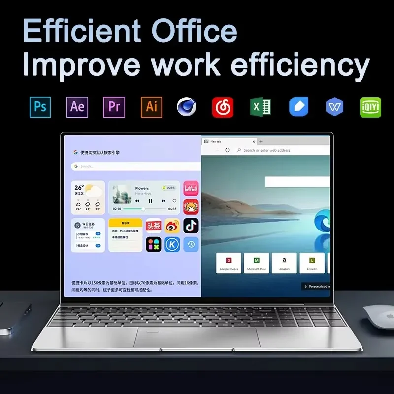 Новый 15,6-дюймовый ноутбук Intel Core i9-9880H, 32 ГБ ОЗУ, 2 ТБ SSD, ультратонкий игровой ноутбук, 1920*1080, Windows 11, для офиса, учебы и домашнего использования