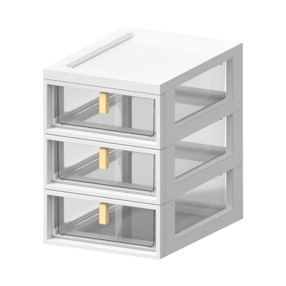 Desktop Organizer Layered For Office Stationery Sundries Plastic Desktop Organizer Box Drawer Storage Box