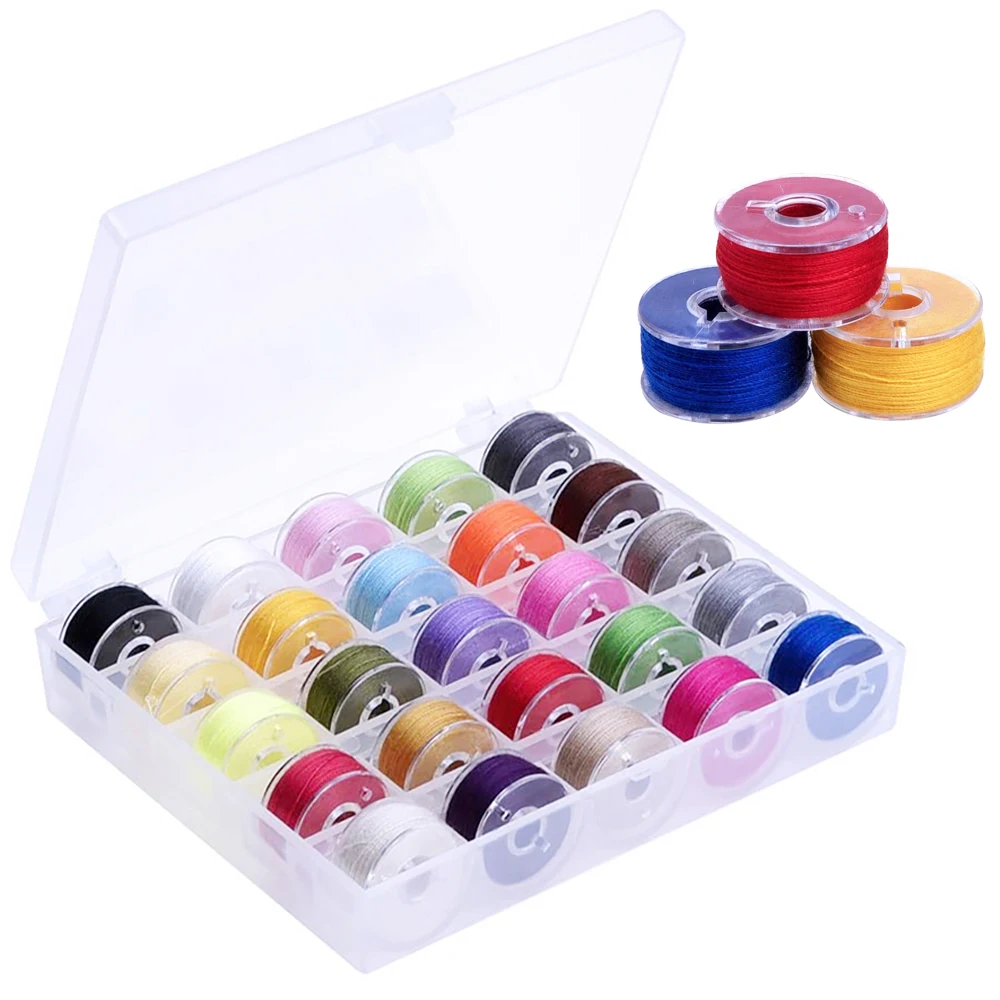 25pcs Assorted Colors Prewound Bobbin Thread Plastic Size A SA156 – סקירת מוצר וטיפים למשתמשים