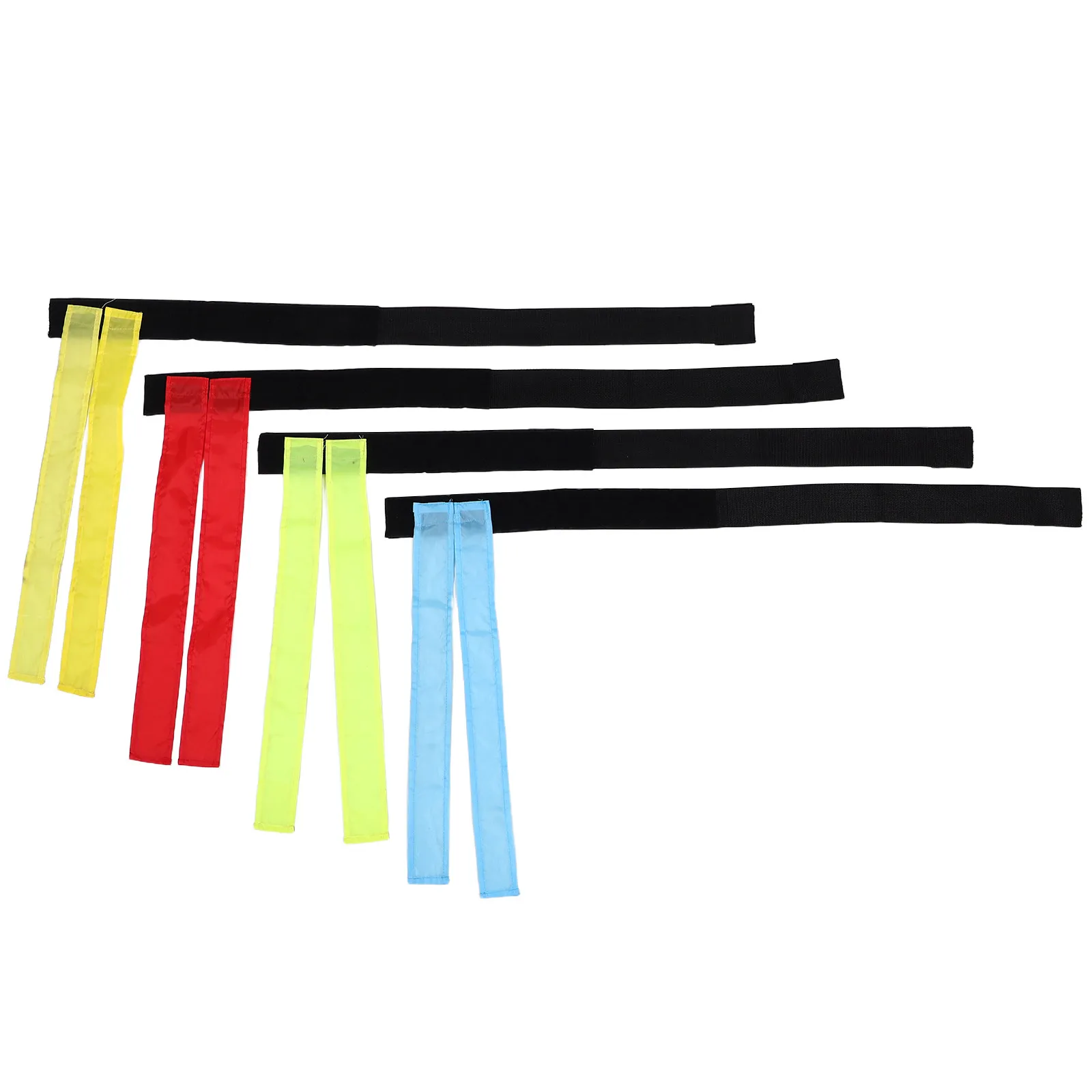 

4Pcs Kids Flag Football Belts Set Lightweight Waist Flag Belts for Rugby Soccer Tail Tag Outdoor Team Sports Youth Training Game