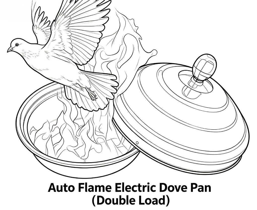 stage-magic-auto-flame-electric-dove-pan-double-load-tricks-magician-lilusions-gimmick-accessories-prop-object-appearing-magia