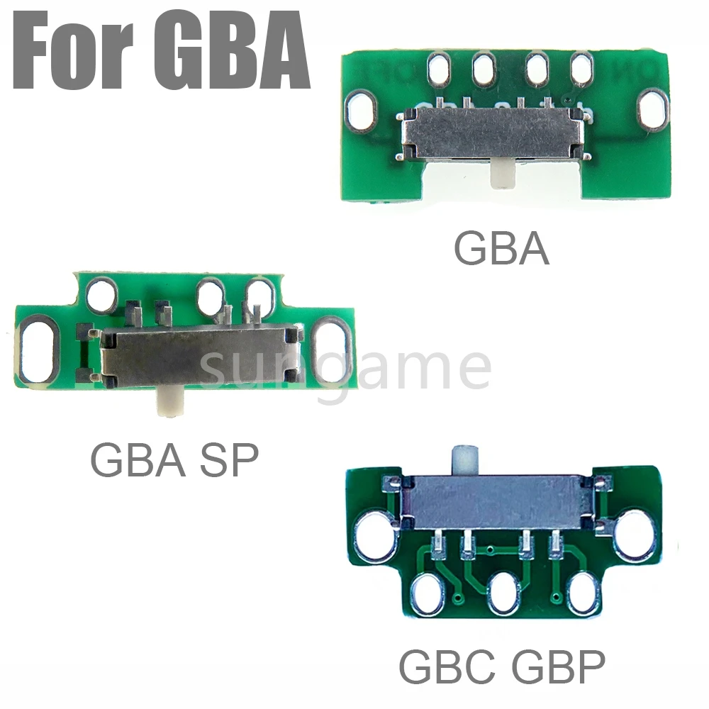 

10 комплектов кнопок включения/выключения для GBA GBC GBP GBASP, запчасти для ремонта плат Gameboy Advance