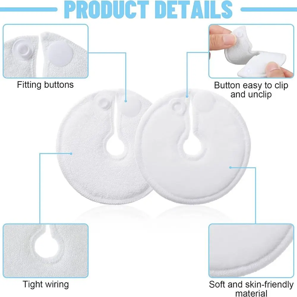 Nursing Care Cotton G Tube Pads Absorbent Reusable Peg Tube Pads Washable Feeding Tube Pads