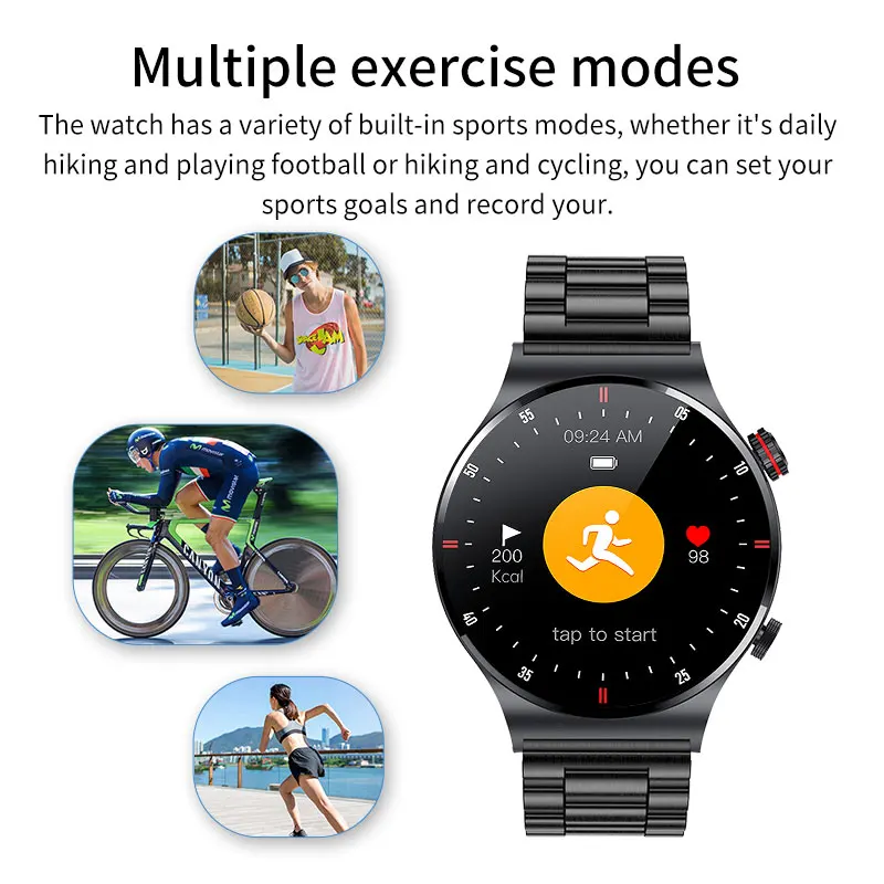 LIGE New Bluetooth Call Smart watch Men Full touch Screen sport fitness watch Bluetooth è adatto per Android ios Smart watch