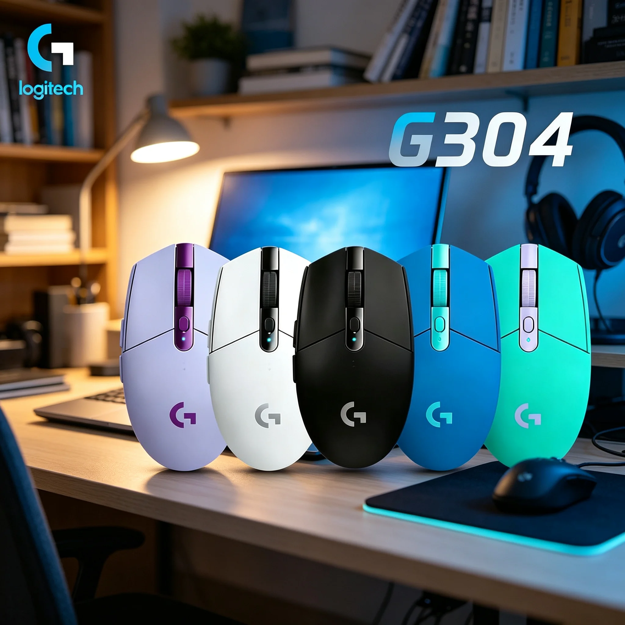 Logitech G304 Wireless Game Mouse Multiple DPI Gears Switch For Different Play Style PUBG CS2 Valorant Gamer