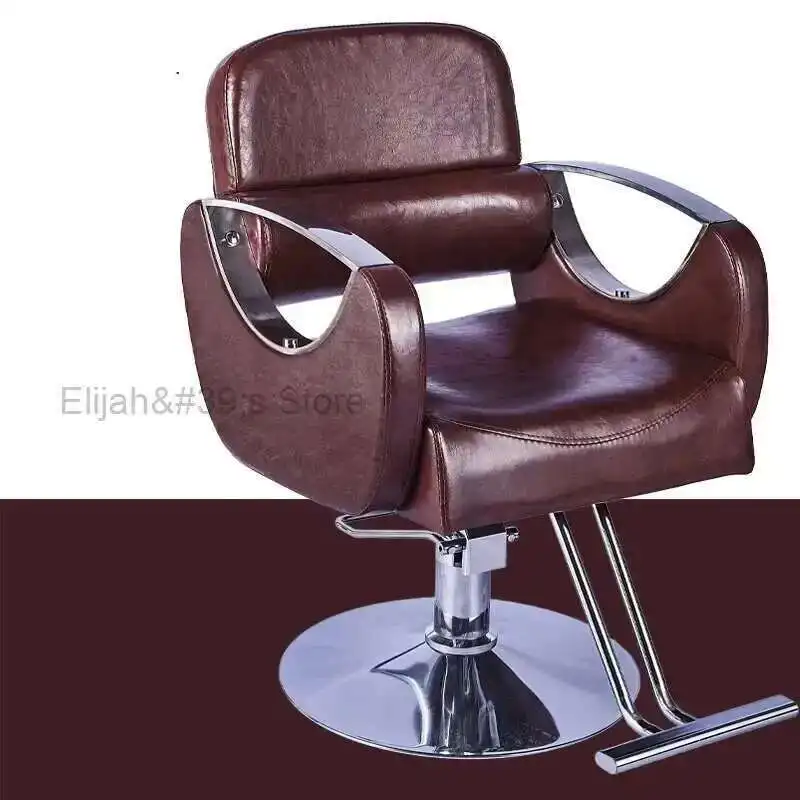 

Vintage Aesthetic Hairdressing Chair Swivel Ergonomic Leather Luxury Barber Chair Pedicure Sandalye Barber Equipment MQ50BC
