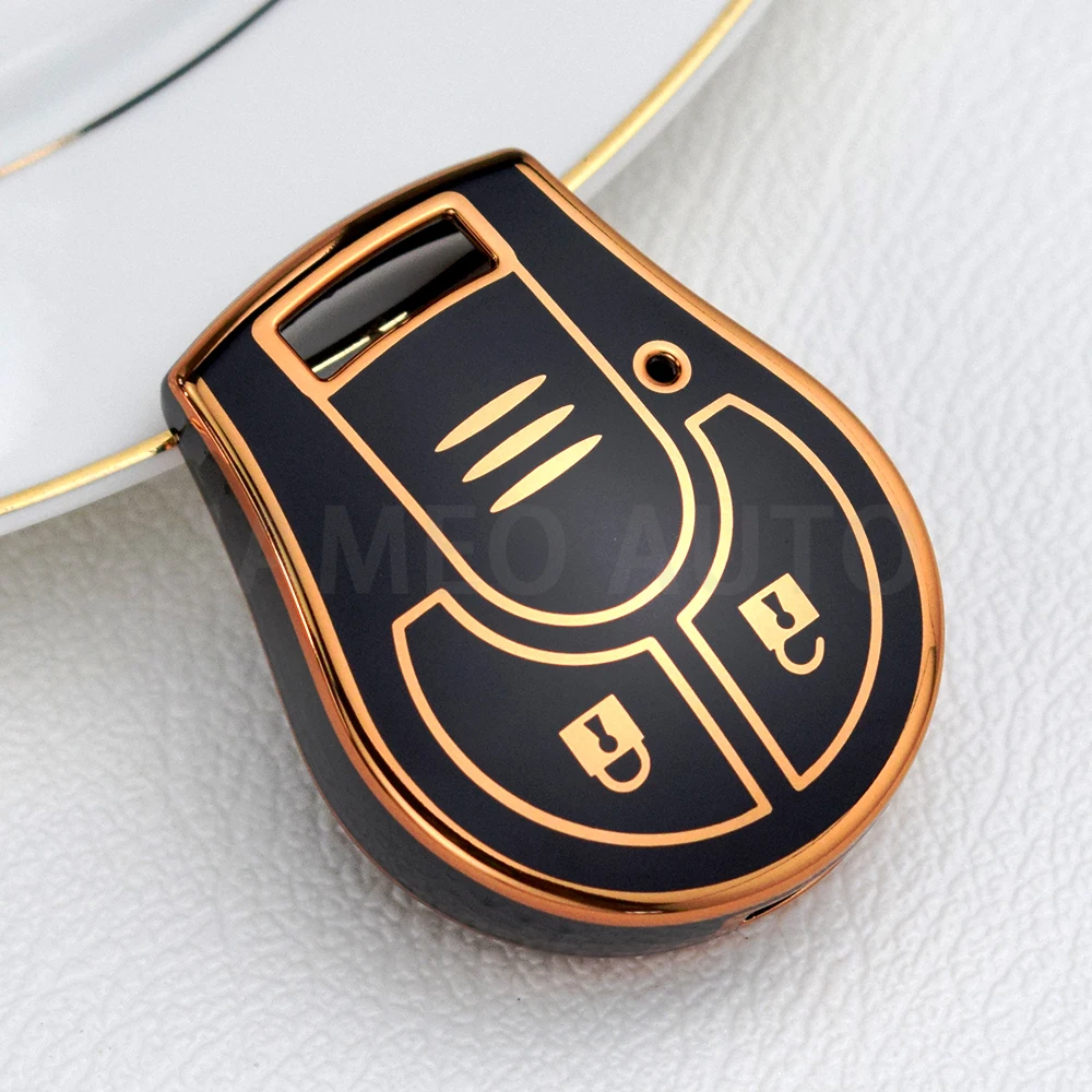 Soft TPU Car Key Case Cover for Nissan Qashqai Tiida Terrano Cube Pathfinder Rogue Maxima Altima Sentra Juke Micra March Chains