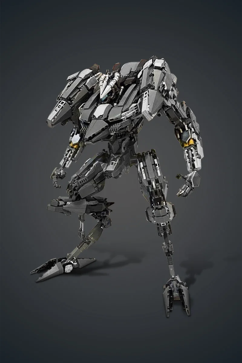 MOC ゲームアーマードコアソードフィッシュメカレンガモデルソードフィッシュハイテクメカビルディングブロック組立おもちゃ子供の誕生日プレゼント