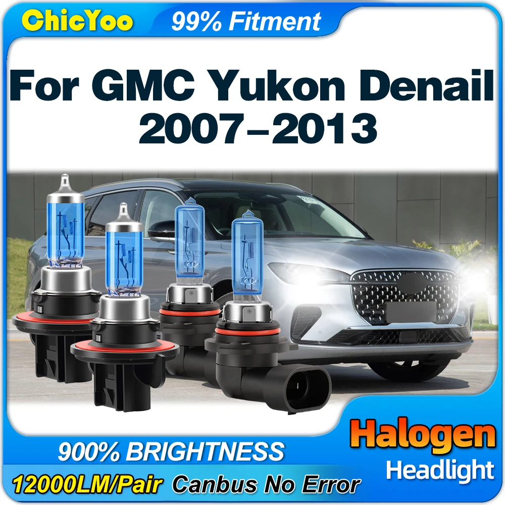 

Halogen Lights Bulbs 12V Fog Lamps 200W 24000LM Auto Headlights For GMC Yukon Denail 2007 2008 2009 2010 2011 2012 2013