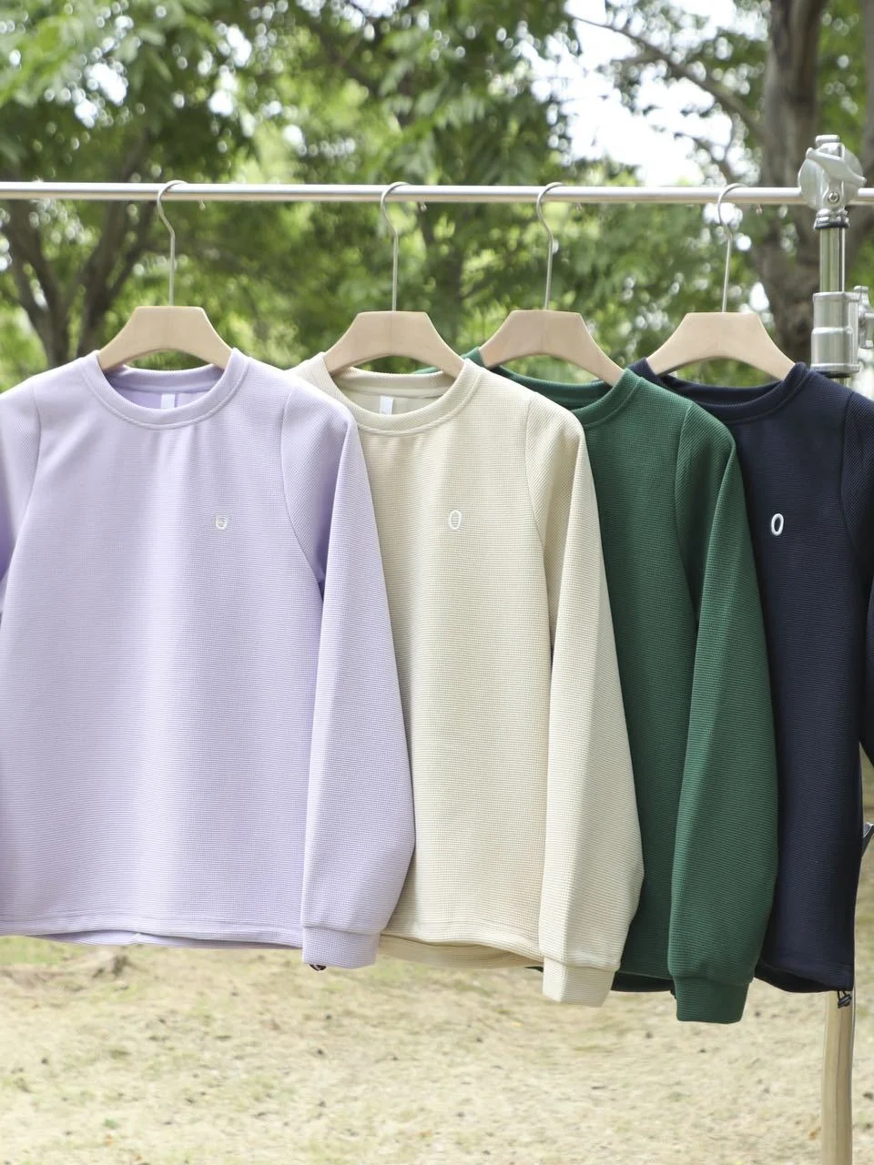 

Outdoor Casual Long Sve Hoodie Women's Pure Color Simple Commute Sle Loose Fit round Ne Sweatirt for Large Orders