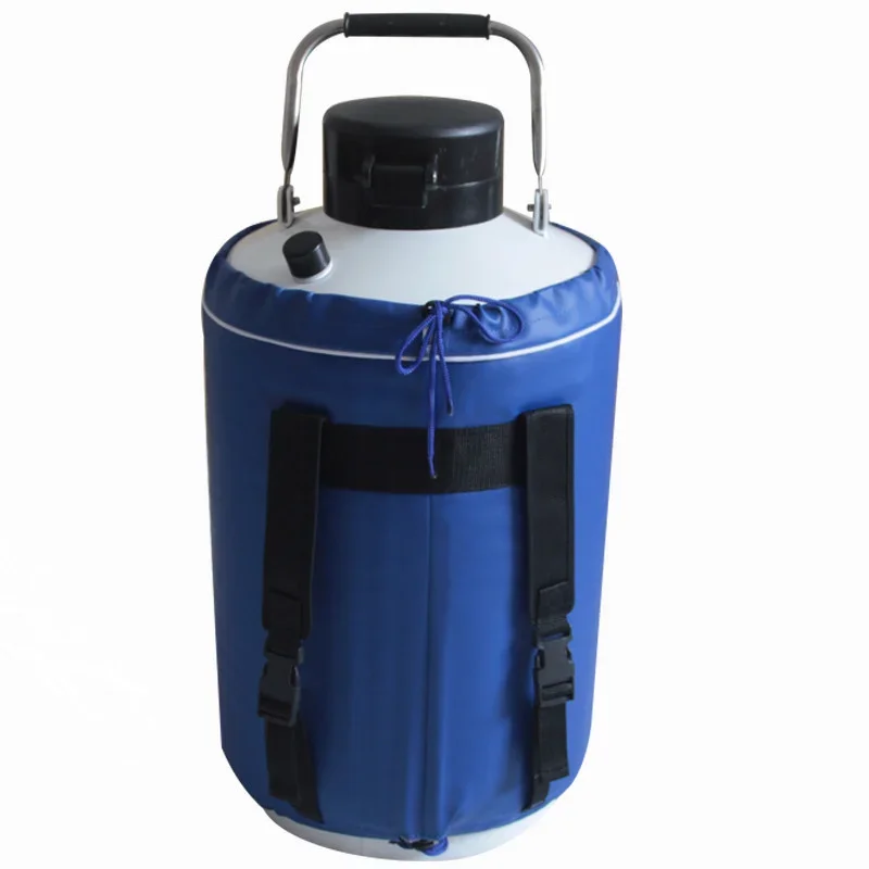 YDS-2 Aluminum Alloy Liquid Nitrogen Containers Dewar Nitrogen Liquid Containers 2L Liquid Nitrogen Tank 50MM