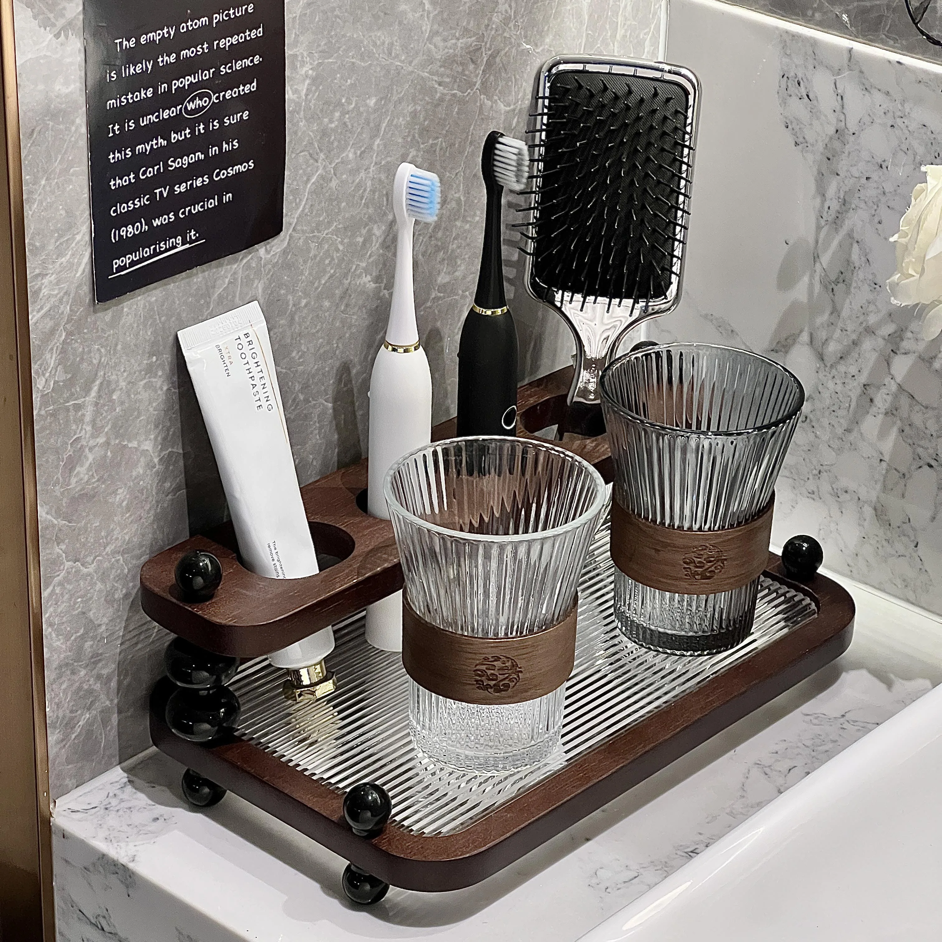 

Держатель для зубных щеток для дома, ванной комнаты, органайзер для столешницы в ванной комнате