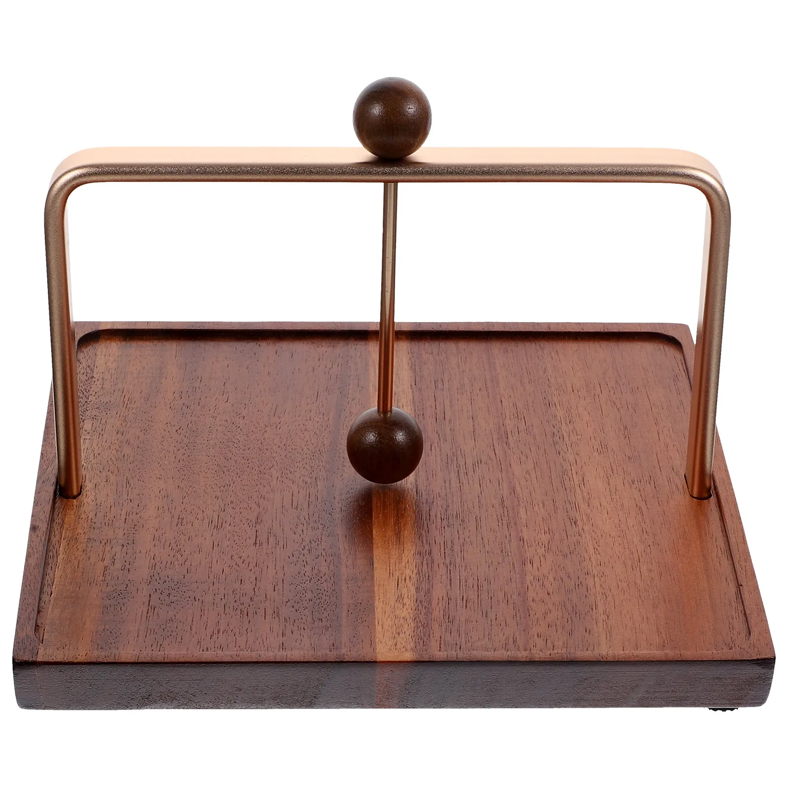 

Wood Metal Napkin Holder Square Vintage Design Paper Tissue Organizer Tabletop Napkin Dispenser for Home Kitchen