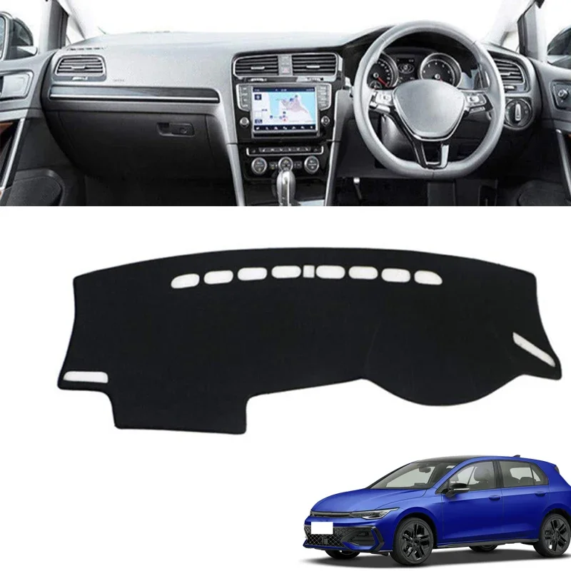

Car Dashboard Cover Sun Shade Mats Avoid Light Pads Instrument Panel Protective Carpets For Volkswagen Golf 7 MK7 2013-2018