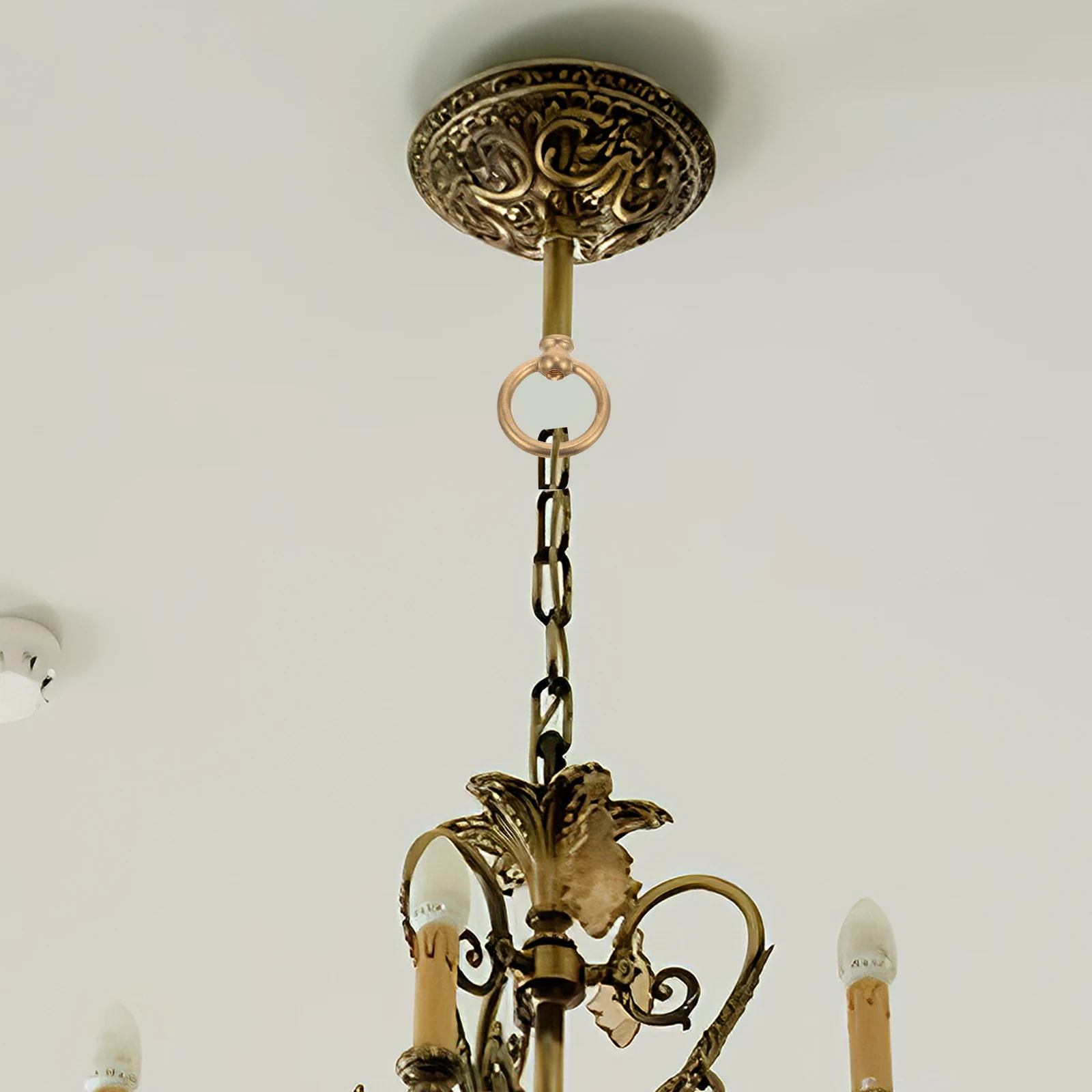 

Chandelier Hook Pure Copper Hanging Ring Hooks for Internal Teeth Ceiling Light Fitting Parts