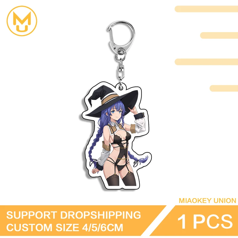 Hentai Bikini postura de pie Roxy Migurdia llaveros acrílicos encantadores Venta caliente disfraces joyería moda paquete Decoración